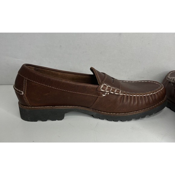 Cole Haan Grand OS Penny Loafers Men\'s Size 9M Brown Casual Shoes C23137 EUC main image 4